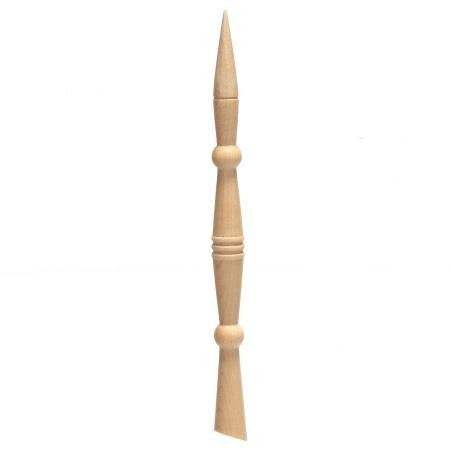 Wooden Applique & Pressing Stiletto tool with pointed and flat ends for fabric crafting