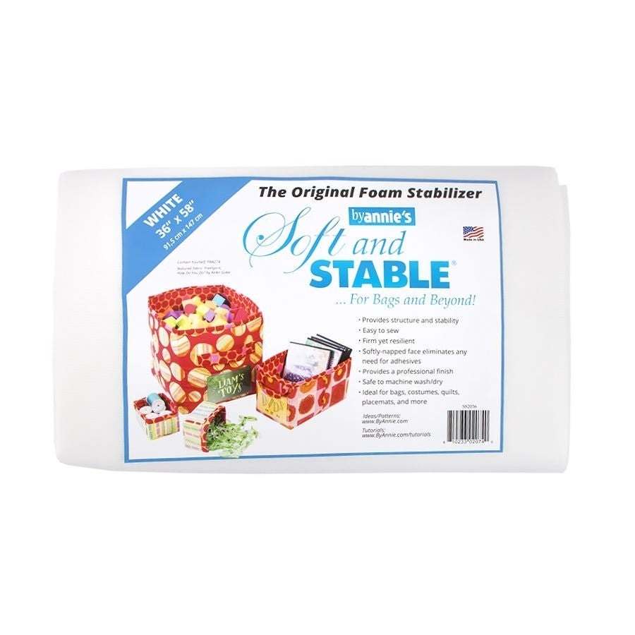 White Soft and Stable foam stabilizer 36x58 inches for bags and crafts