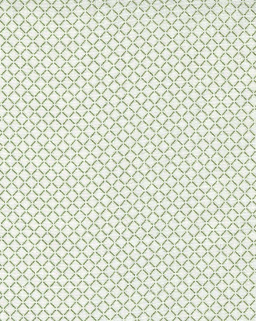 Nantucket Summer cream fabric with green sail check plaid by Camille Rosekelly for Moda