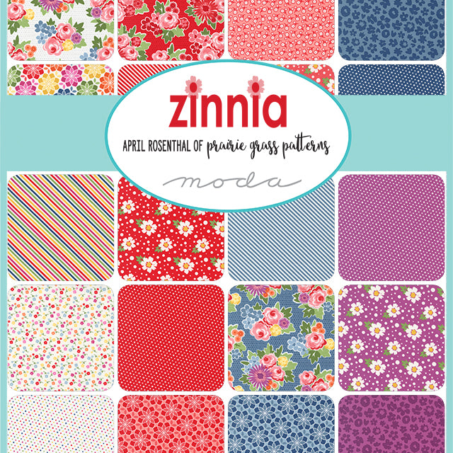 Zinnia by April Rosenthal of Prairie Grass Patterns for Moda Fabrics