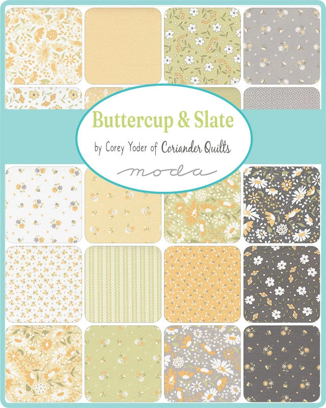 Buttercup & Slate by Corey Yoder of Coriander Quilts for Moda