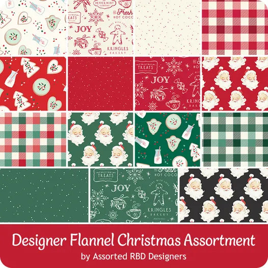 Old Fashioned Christmas Designer Flannel by My Mind's Eye for Riley Blake Designs