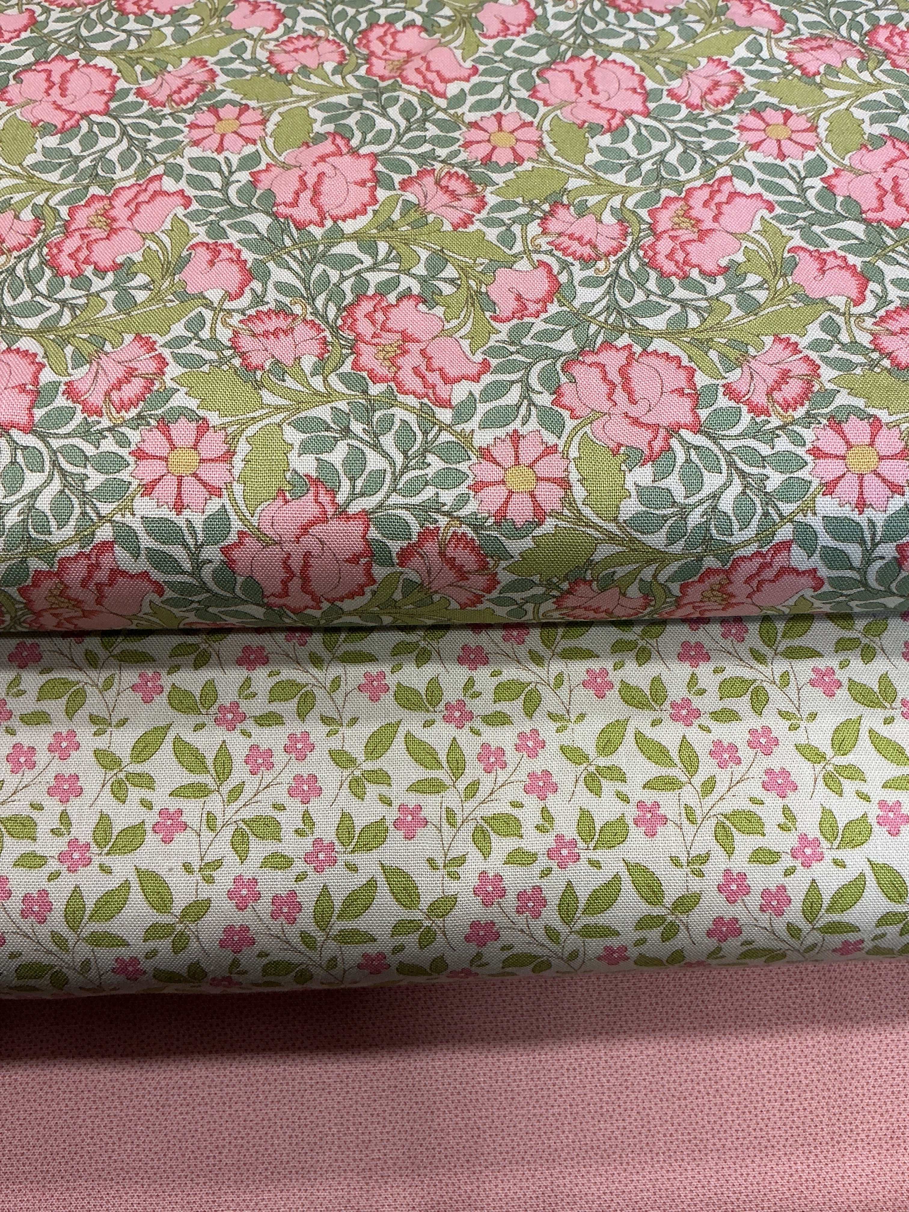 Three coordinating fabrics in a 3 Yard Quilt Bundle from Bella Rose Quilts for quilting and sewing projects