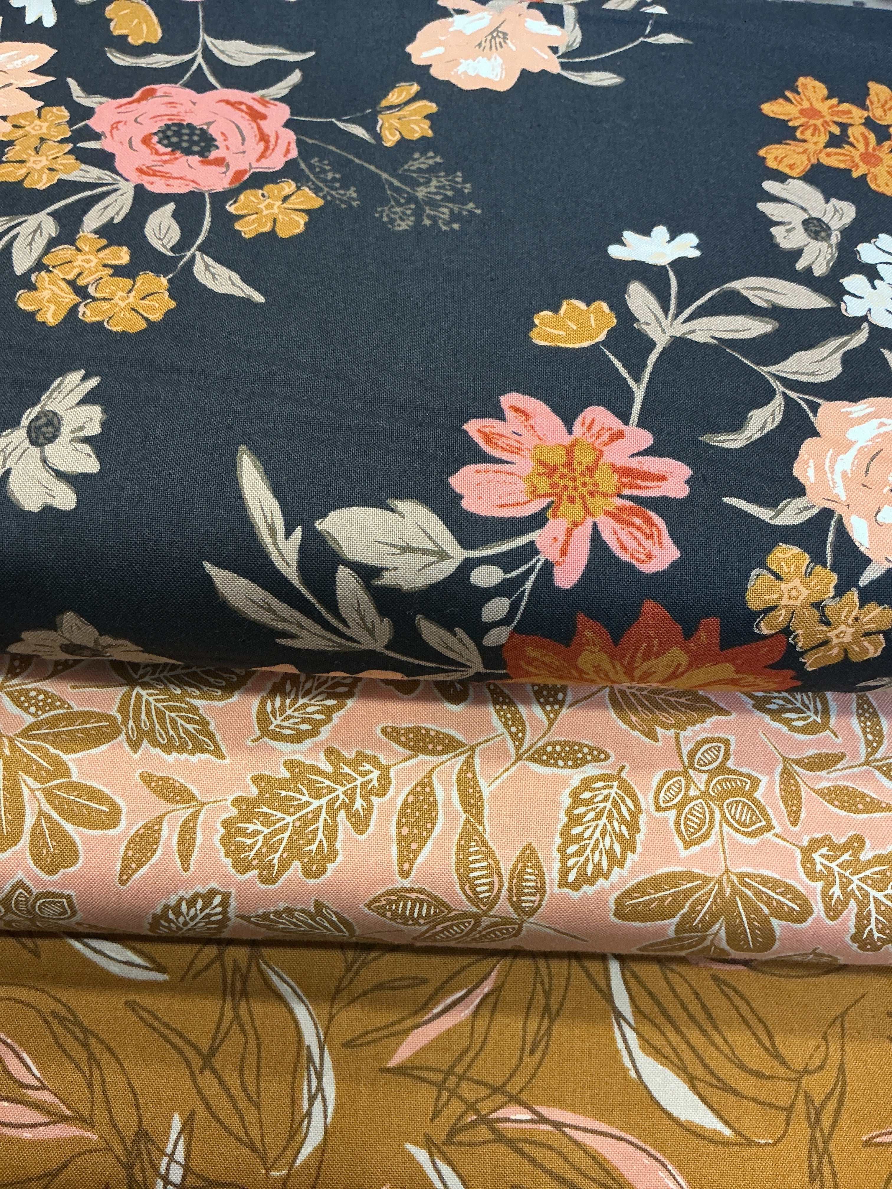 3 Yard Quilt Bundle of three coordinating fabrics from Bella Rose Quilts for quilting and sewing projects