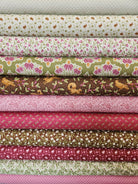 Surf's Up Bundle fabric kit with 10 coordinating quilting fabrics for Hang Ten and Riptide quilts
