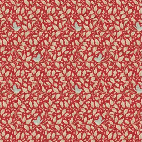 Merry Little Christmas Holly Red fabric by TILDA with vintage Nordic design