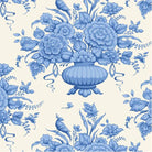 Something Blue Afina Blue Cream fabric by TILDA, sold in half-yard increments, preorder with June 2026 ship date