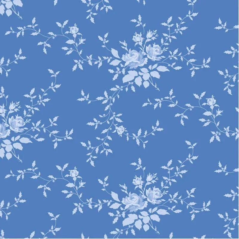 Something Blue Noel Tonal Night Cornflower fabric by TILDA in half-yard increments