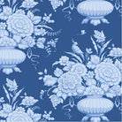 Something Blue Afina Night Denim fabric by TILDA with blue floral pattern, sold in half-yard increments
