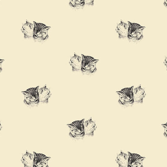 Hazelmont Farm Shirtings black fabric by Max and Louise with animal-inspired quilt pattern