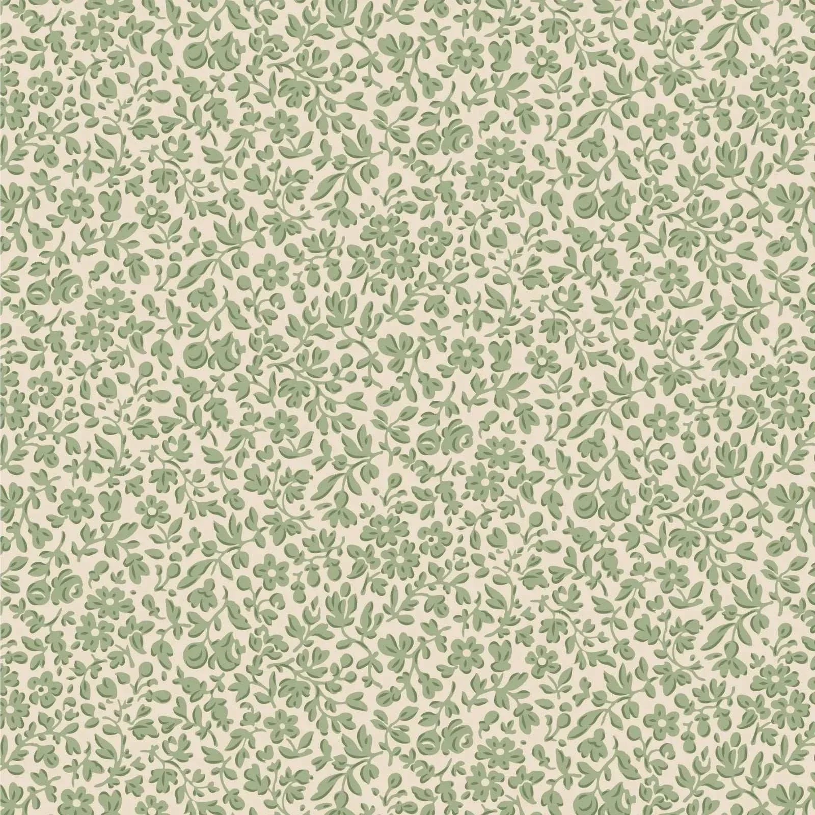 Merry Little Christmas Nordic inspired Eve & Noel Blender fabric in sage by TILDA