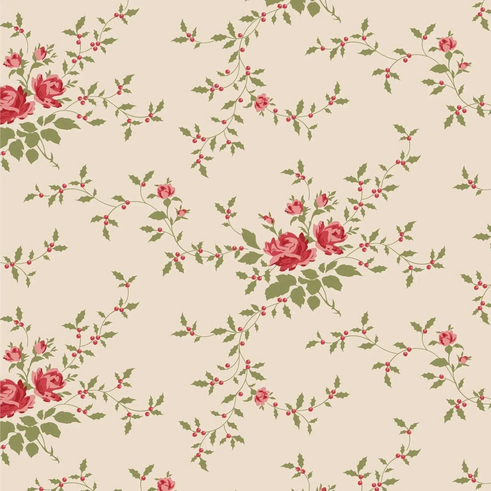 Merry Little Christmas Eve & Noel Blender Noel Cream fabric by TILDA with Nordic vintage design
