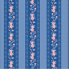 Something Blue Blenders Claramay Stripe Denim fabric by TILDA in blue and white stripe pattern
