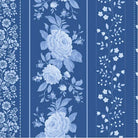 Something Blue Blenders Borders Night Stripe Blue fabric by TILDA in half-yard cuts