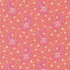 Cannon Beach Aberdeen Paisley Chrysanthemum fabric by Crystal Manning for Moda Fabrics in coral, aqua, green, and yellow colors