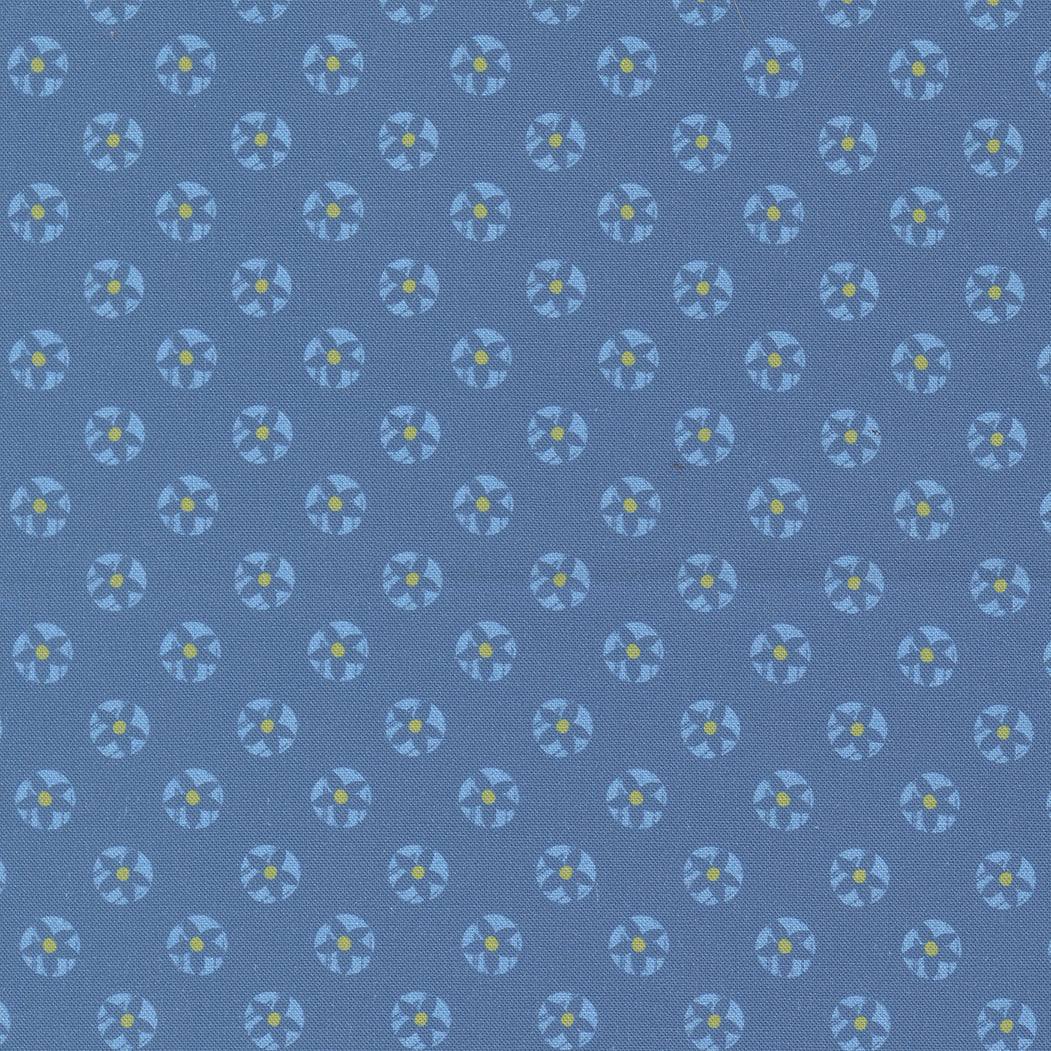 Cannon Beach Tide Pools Lake fabric by Crystal Manning featuring hand-drawn florals and coastal colors