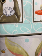 End of Bolt Sale 736 fabric panel display with colorful textiles