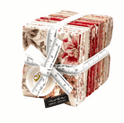 Joie De Vivre 40-piece fat quarter fabric bundle by French General featuring floral cotton quilting fabric
