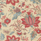 Fleur De Paris Pivoine Florals Pearl fabric by French General for Moda Fabrics with delicate 19th-century floral prints on soft pearl background