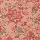 Fleur De Paris Pivoine Florals Rose fabric with vintage 19th-century floral print on pearl background by French General for Moda Fabrics