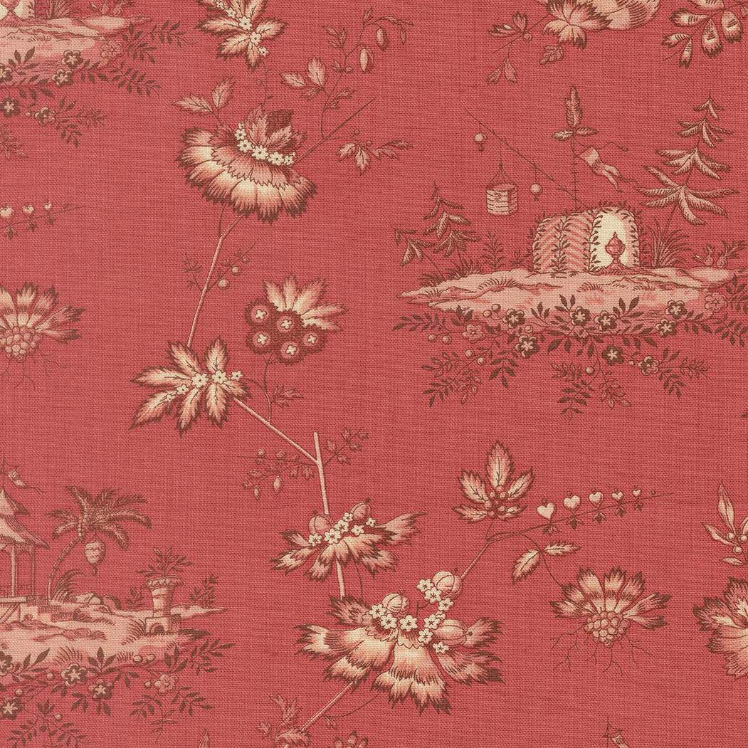 Fleur De Paris Jardinage Florals Garance vintage floral fabric by French General for Moda Fabrics
