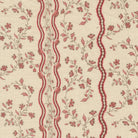 Fleur De Paris Jonquille Stripes Pearl Garance fabric by French General for Moda Fabrics, floral 19th-century design on soft pearl background