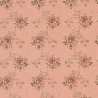 Fleur De Paris Primvere Florals Rose fabric by French General for Moda Fabrics with 19th-century floral print on pearl background