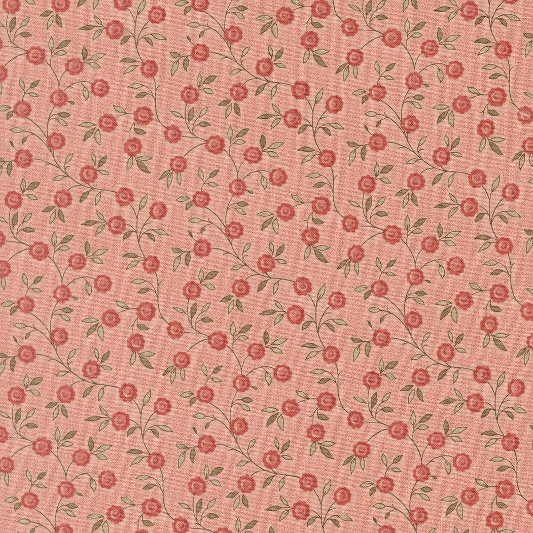 Fleur De Paris Topiare Florals Pale Rose fabric by French General for Moda Fabrics