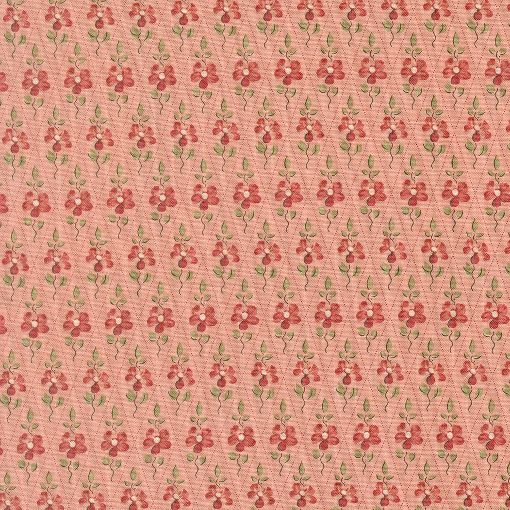 Fleur De Paris Paquerette Checks and Plaids fabric in Pale Rose by French General for Moda Fabrics