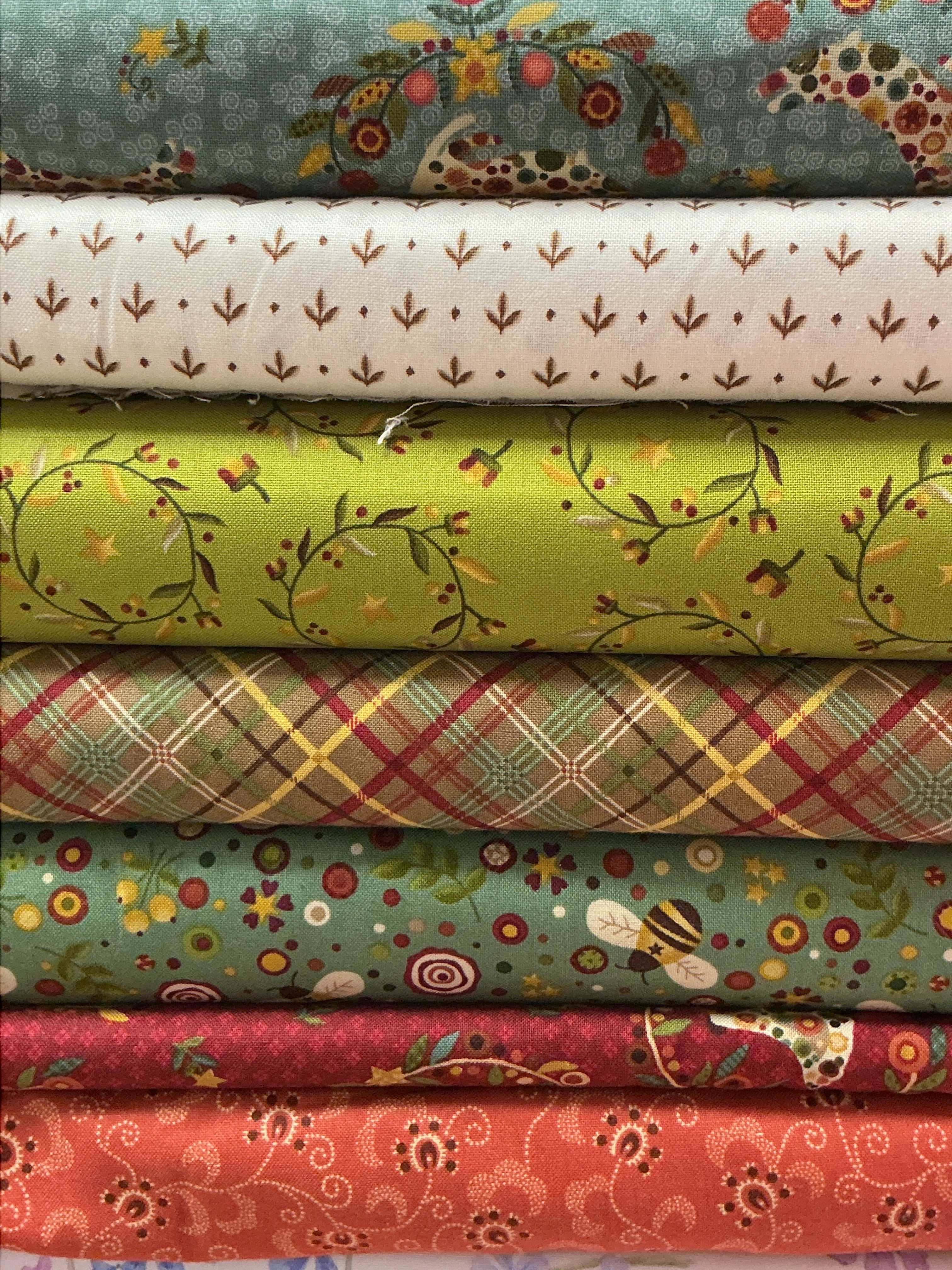 Six-Pack Party Bundle fabric cuts for quilting with County Courthouses design