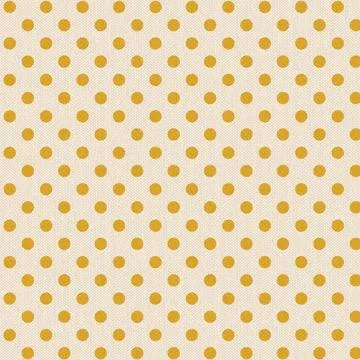 TILDA Creating Memories yellow polka dot fabric half-yard piece