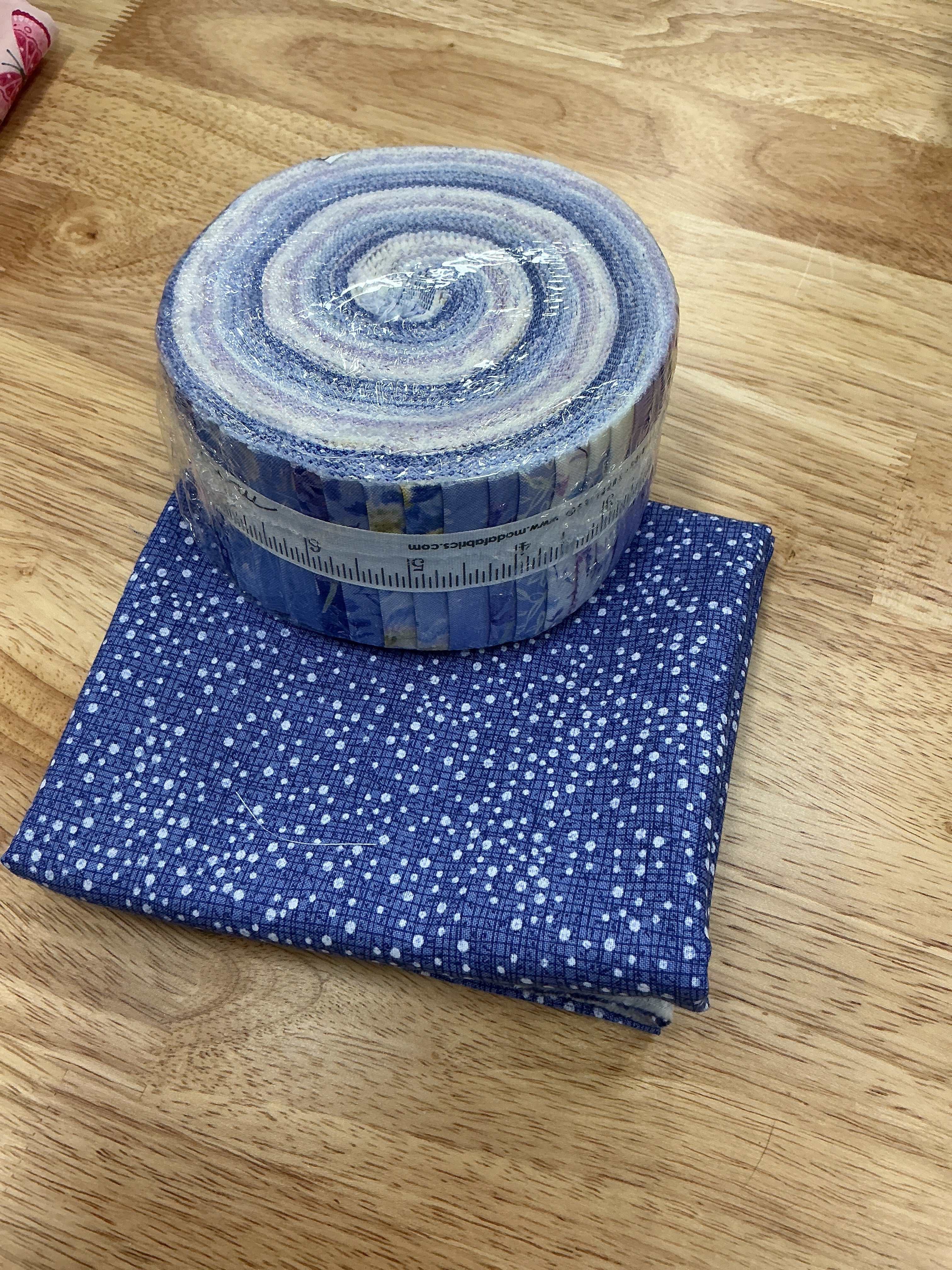 Strip Cocktail Strip-Along Bundle quilt kit with 2.5-inch fabric strips curated by Bella Rose Quilts
