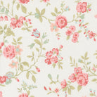 Abide Main Floral Linen white fabric with vintage florals and calming colors by Brenda Riddle Designs for Moda Fabrics