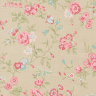 Abide Main Floral Stone fabric by Brenda Riddle for Moda Fabrics with vintage floral and pebble gray tones