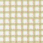 Abide Floral Plaid Gingham light green fabric by Brenda Riddle for Moda Fabrics, sold by half-yard increments