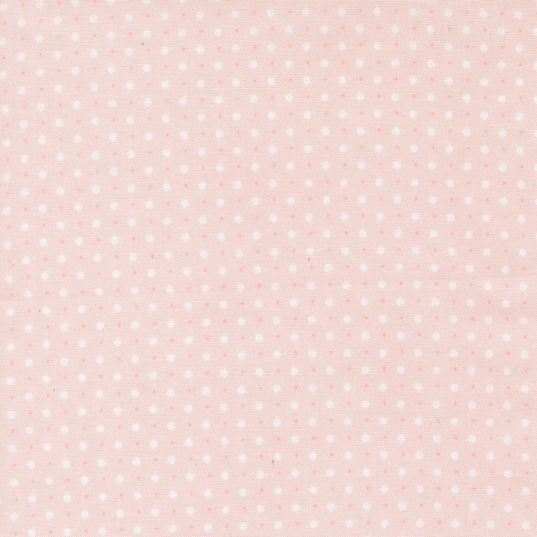 Abide Dots Pink fabric by Brenda Riddle for Moda, pink polka dot design sold in half-yard increments