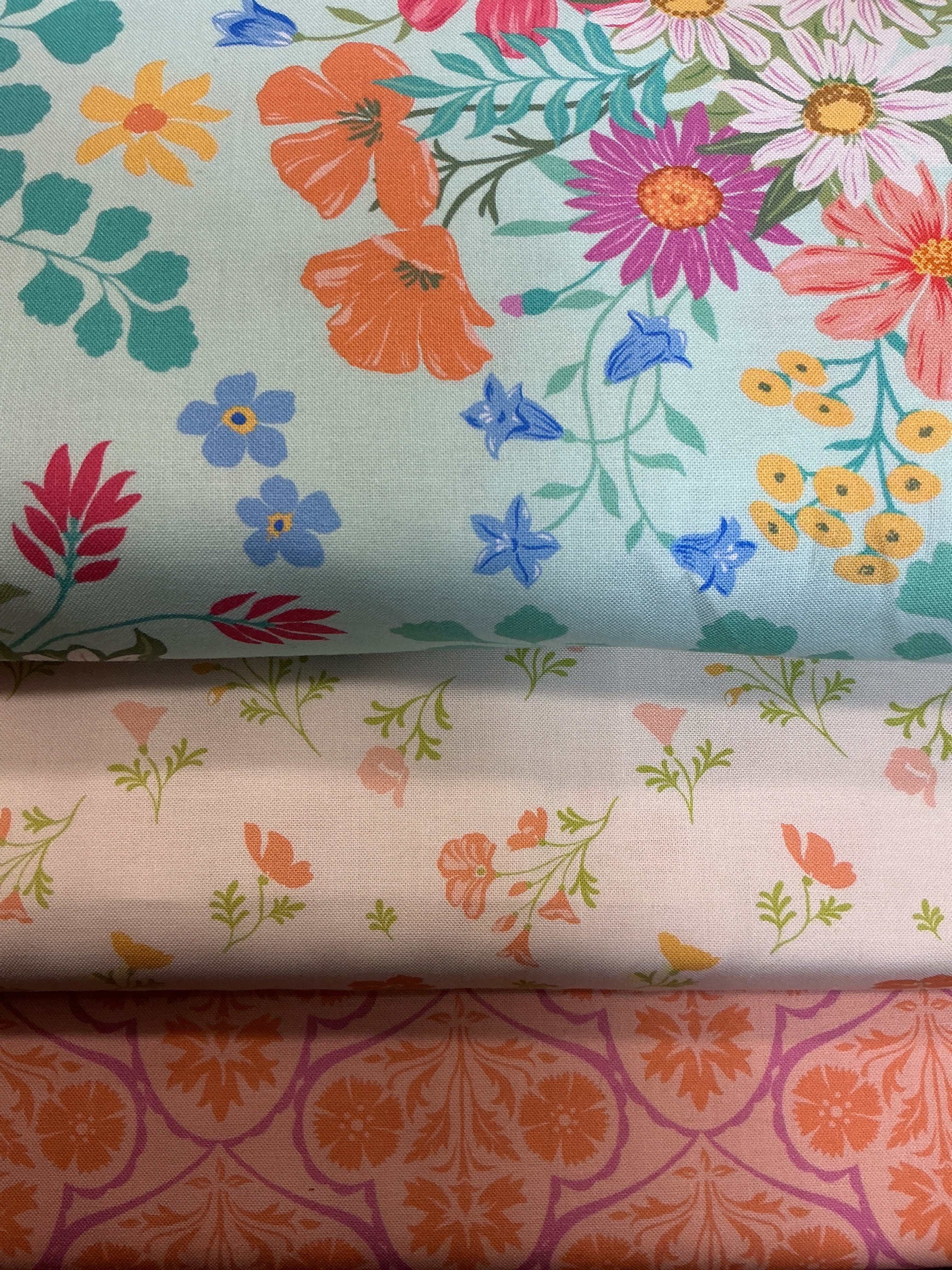 3 Yard Quilt Bundle with three coordinating fabrics from Bella Rose Quilts