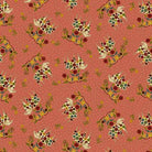 Pennyberry Farm Feeling Sheepish Pink fabric with polka dot farm animals and floral patterns on pink background