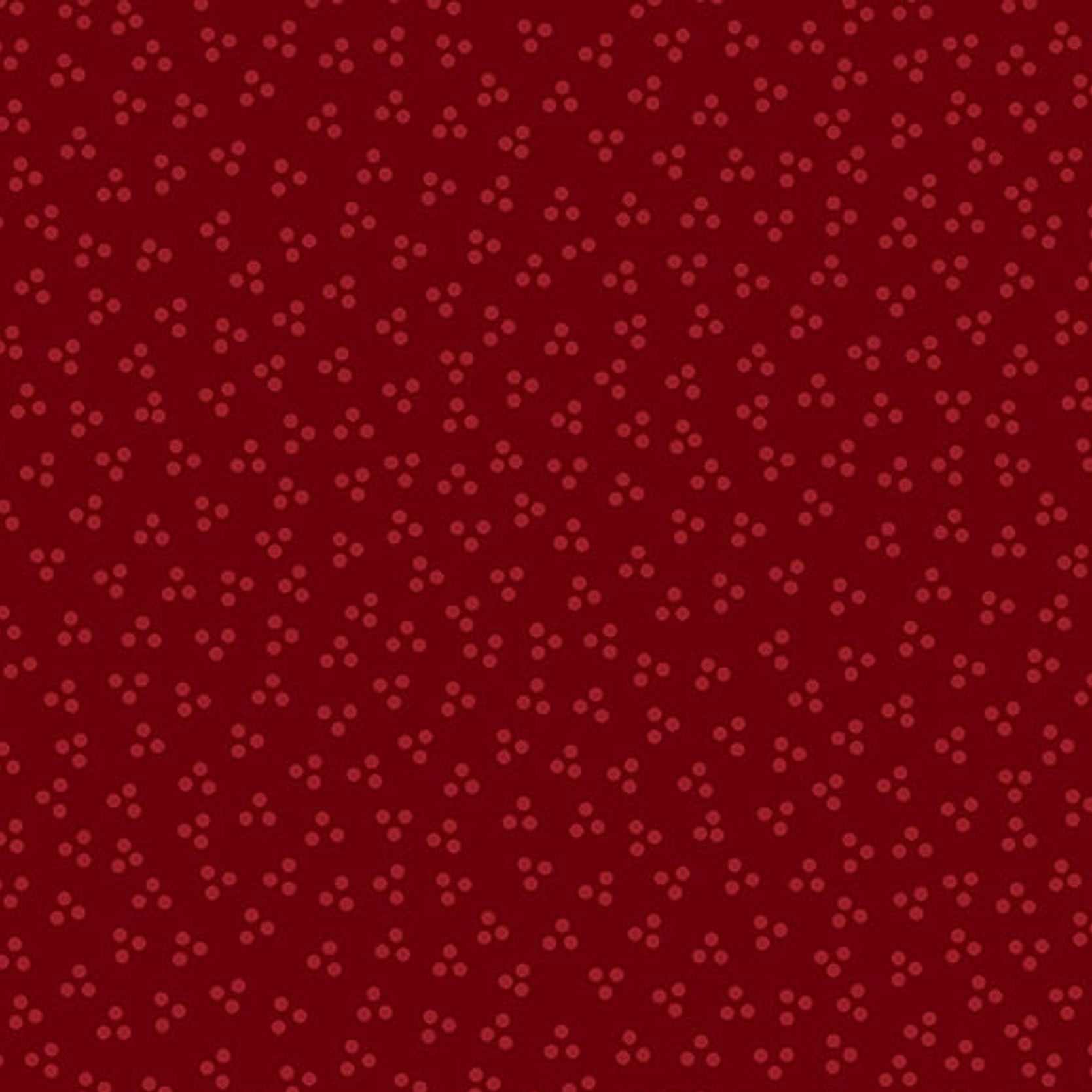 Pennyberry Farm Ditsy Dots red fabric with small polka dot animal shapes by Kim Diehl for Henry Glass & Co.