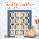 Sweet Golden Pears quilt kit with Denim & Daisy fabric by Lori Holt, 70.5" x 82.5"