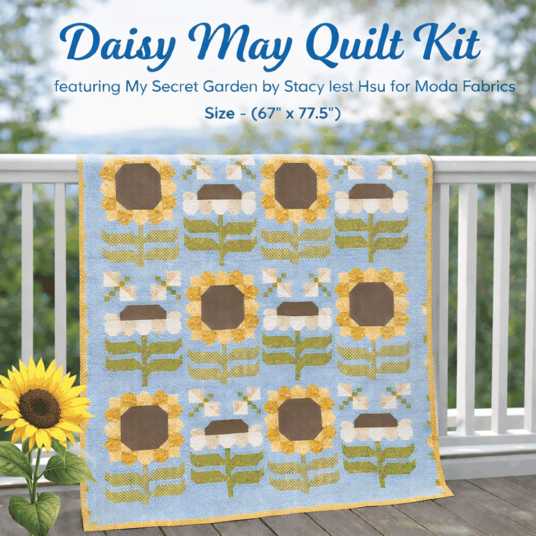 Daisy May Quit Kit quilt top fabric and pattern by Stacy Iest Hsu for Moda Fabrics pre-order 67x77.5 inches