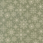 Gingerbread Lane Blizzard Mistletoe Christmas fabric by Kiley Ferons with gingerbread houses and holiday motifs