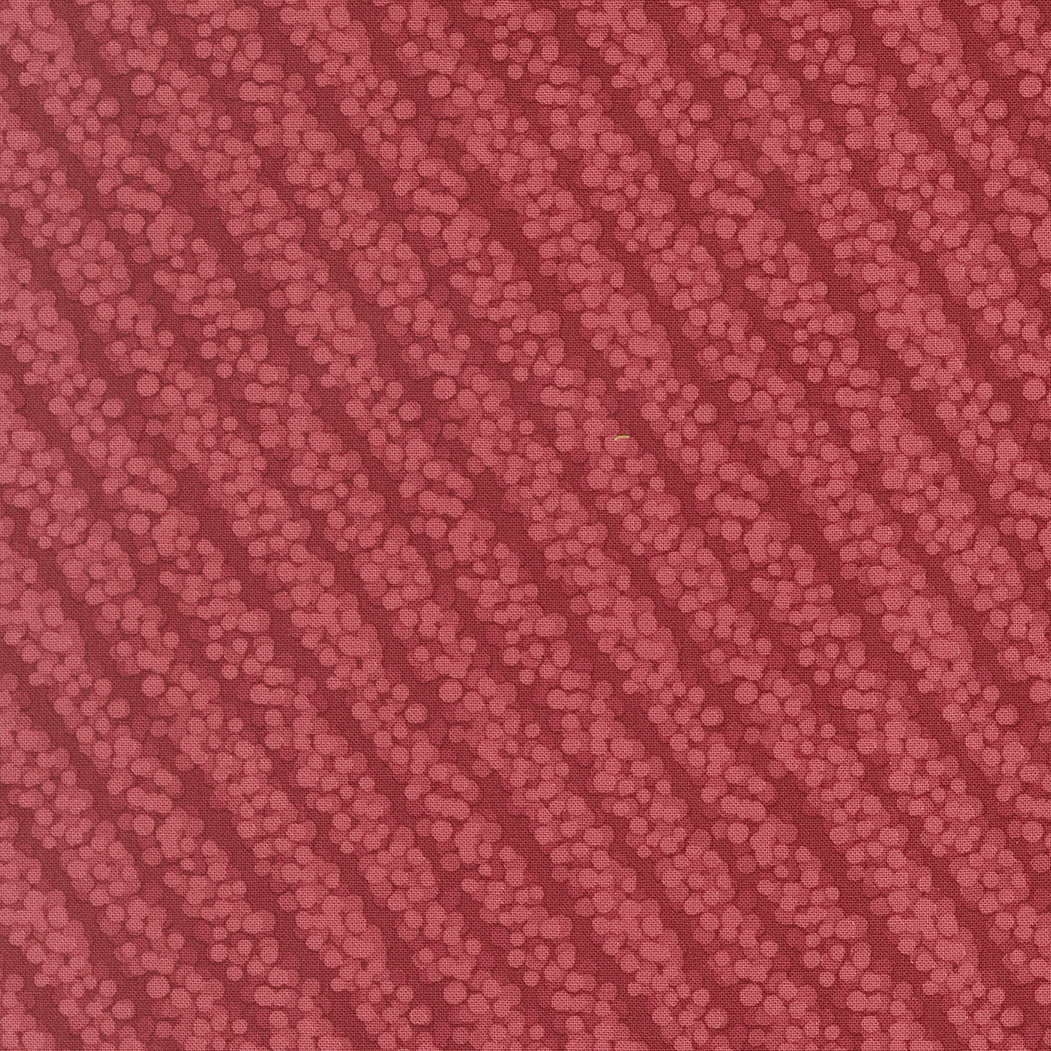 Gingerbread Lane Flowing Forest Stripes fabric in cranberry by Kiley Ferons for Moda Fabrics