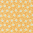 In the Garden Bloom and Blossom Goldenrod fabric with floral pattern by Corey Yoder for Moda Fabrics