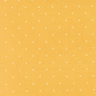 In the Garden Tiny Peel Goldenrod fabric by Corey Yoder for Moda, yellow fabric with small white cross pattern