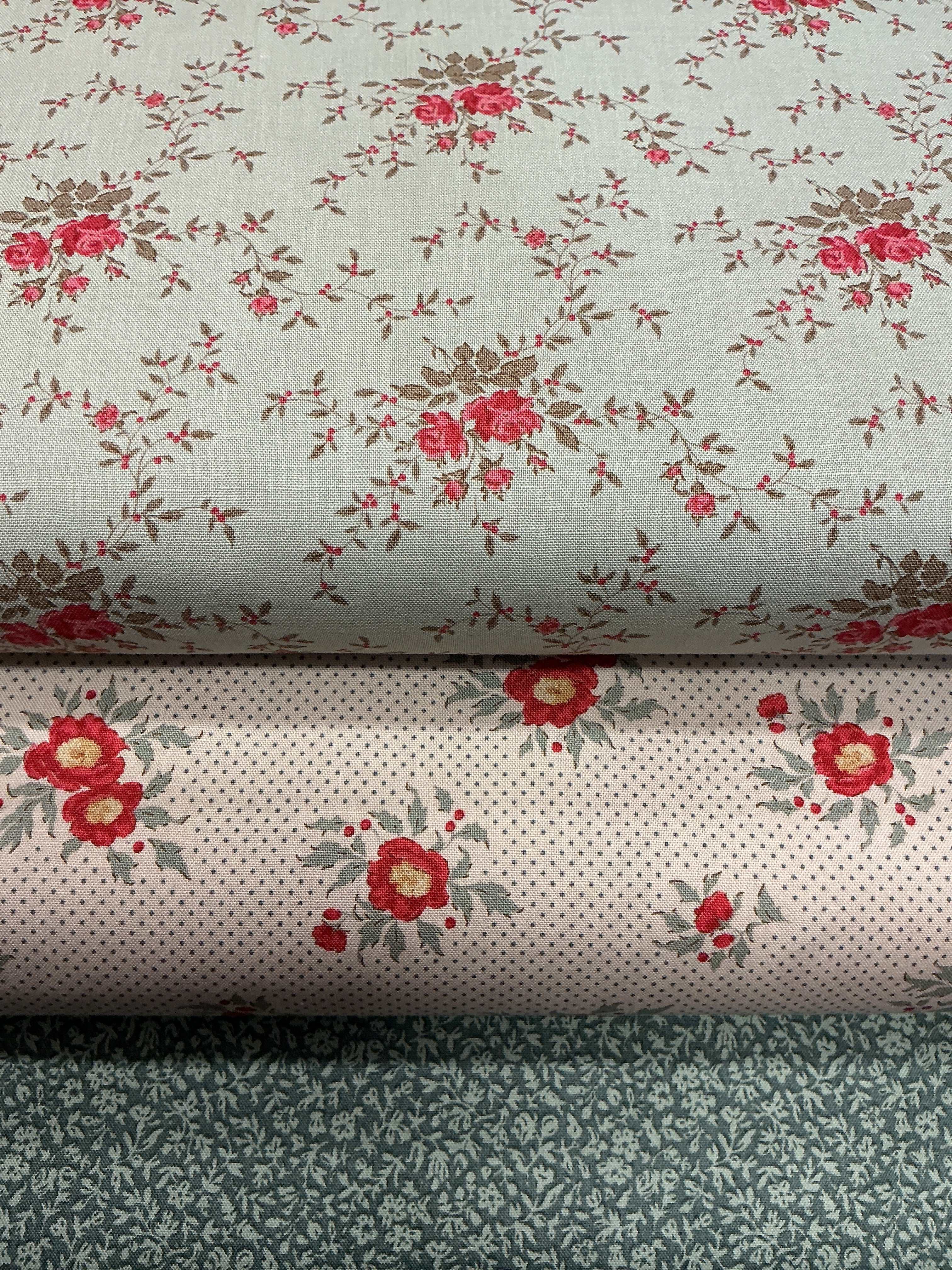3 Yard Quilt Bundle with three coordinating fabrics from Bella Rose Quilts for quilting and sewing projects