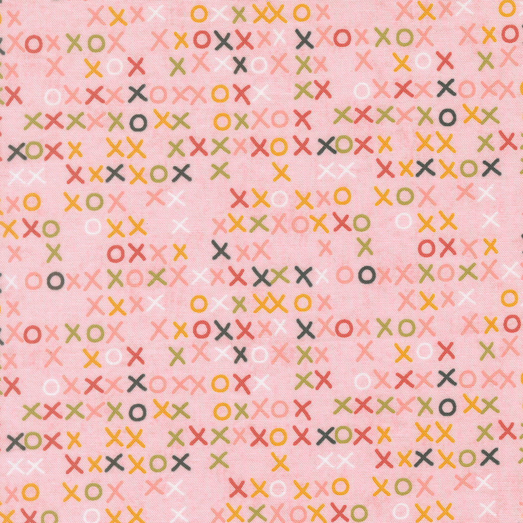 Fieldrush Larkspur Blenders Peony floral fabric by BasicGrey for Moda in soft nostalgic colors