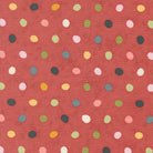 Fieldrush Poppy Dots Azalea fabric by BasicGrey for Moda with soft floral and hand-drawn textures in muted colors
