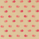Petals & Polka Dots fabric collection by Anne Sutton featuring cherry red florals and whimsical dots on linen background