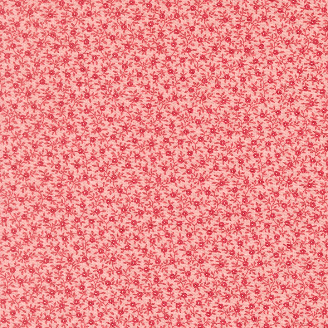 Petals & Polka Dots fabric with garden vine florals and blush polka dots from Bunny Hill Designs by Anne Sutton for Moda Fabrics